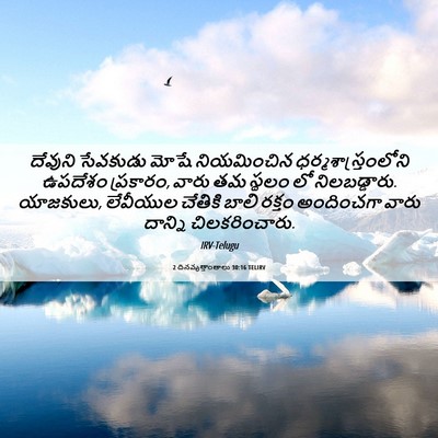 Picture 06 - 2 దినవృత్తాంతాలు 30:16 TELIRV - దేవుని సేవకుడు - Bible Verse Picture