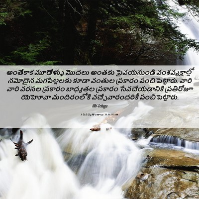 Picture 06 - 2 దినవృత్తాంతాలు 31:16 TELIRV - అంతేకాక మూడేళ్ళు - Bible Verse Picture
