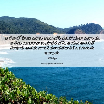 Picture 06 - 2 దినవృత్తాంతాలు 32:24 TELIRV - ఆ రోజుల్లో - Bible Verse Picture