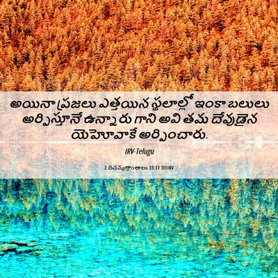 Picture 06 - 2 దినవృత్తాంతాలు 33:17 TELIRV - అయినా ప్రజలు - Bible Verse Picture