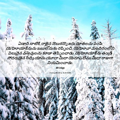 Picture 06 - 2 దినవృత్తాంతాలు 36:10 TELIRV - ఏడాది నాటికి, - Bible Verse Picture