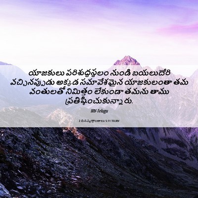 Picture 06 - 2 దినవృత్తాంతాలు 5:11 TELIRV - యాజకులు - Bible Verse Picture