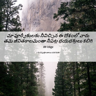 Picture 06 - 2 దినవృత్తాంతాలు 6:30 TELIRV - మా పూర్వీకులకు - Bible Verse Picture