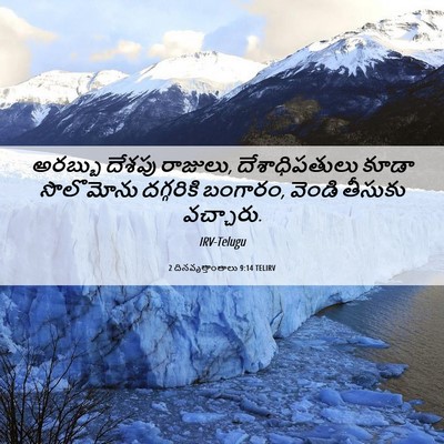 Picture 06 - 2 దినవృత్తాంతాలు 9:14 TELIRV - అరబ్బు దేశపు - Bible Verse Picture