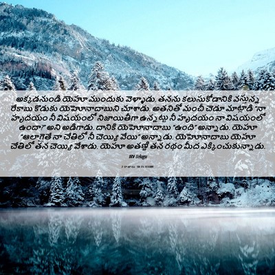 Picture 06 - 2 రాజులు 10:15 TELIRV - అక్కడనుండి యెహూ - Bible Verse Picture