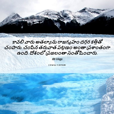 Picture 06 - 2 రాజులు 11:20 TELIRV - కావలి వారు - Bible Verse Picture