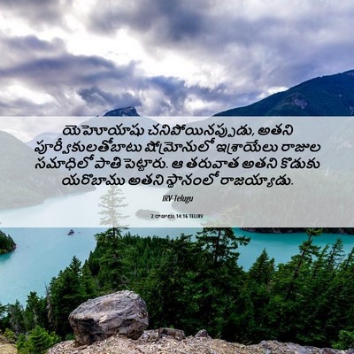 Picture 06 - 2 రాజులు 14:16 TELIRV - యెహోయాషు - Bible Verse Picture