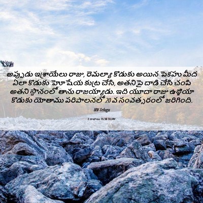 Picture 06 - 2 రాజులు 15:30 TELIRV - అప్పుడు ఇశ్రాయేలు - Bible Verse Picture