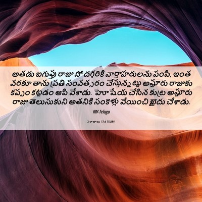Picture 06 - 2 రాజులు 17:4 TELIRV - అతడు ఐగుప్తు రాజు - Bible Verse Picture