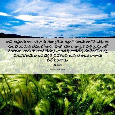 Picture 06 - 2 రాజులు 18:17 TELIRV - కాని, అష్షూరు రాజు - Bible Verse Picture
