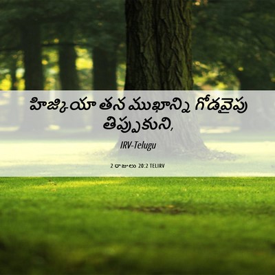 Picture 06 - 2 రాజులు 20:2 TELIRV - హిజ్కియా తన - Bible Verse Picture