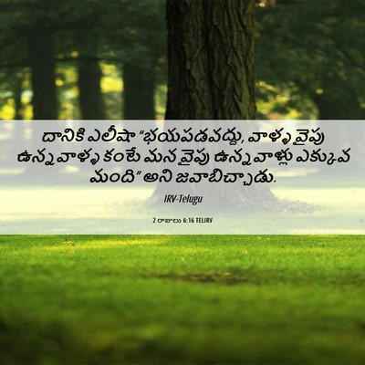 Picture 06 - 2 రాజులు 6:16 TELIRV - దానికి ఎలీషా - Bible Verse Picture