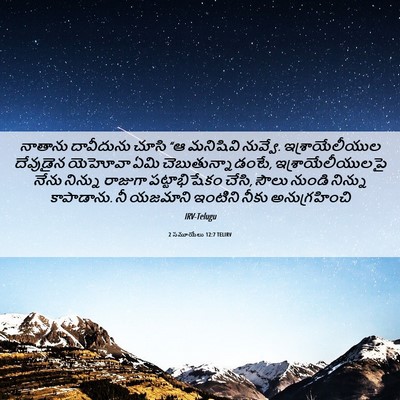 Picture 06 - 2 సమూయేలు 12:7 TELIRV - నాతాను దావీదును - Bible Verse Picture
