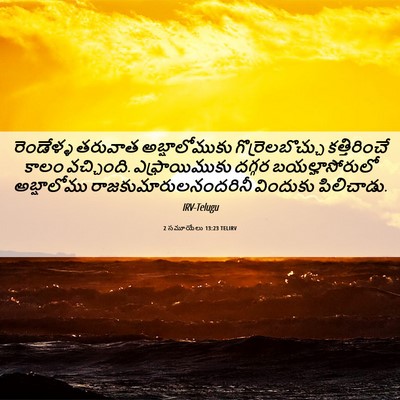 Picture 06 - 2 సమూయేలు 13:23 TELIRV - రెండేళ్ళ తరువాత - Bible Verse Picture