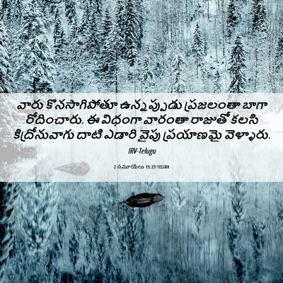 Picture 06 - 2 సమూయేలు 15:23 TELIRV - వారు కొనసాగిపోతూ - Bible Verse Picture