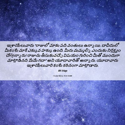 Picture 06 - 2 సమూయేలు 19:43 TELIRV - ఇశ్రాయేలువారు - Bible Verse Picture