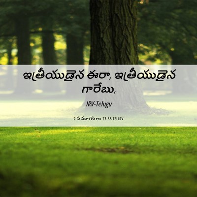 Picture 06 - 2 సమూయేలు 23:38 TELIRV - ఇత్రీయుడైన ఈరా, - Bible Verse Picture
