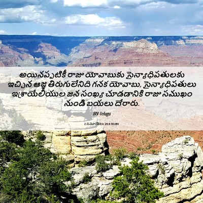 Picture 06 - 2 సమూయేలు 24:4 TELIRV - అయినప్పటికీ రాజు - Bible Verse Picture