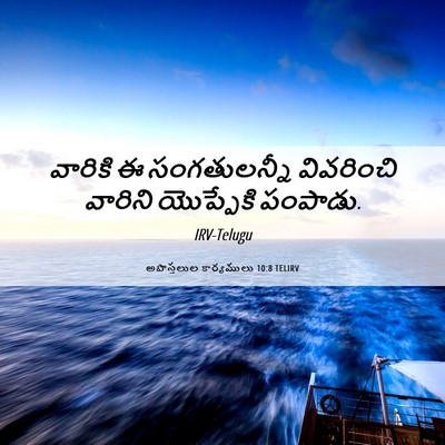 Picture 06 - అపొస్తలుల కార్యములు 10:8 TELIRV - వారికి ఈ - Bible Verse Picture
