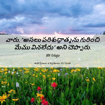 Picture 06 - అపొస్తలుల కార్యములు 19:2 TELIRV - వారు, “అసలు - Bible Verse Picture