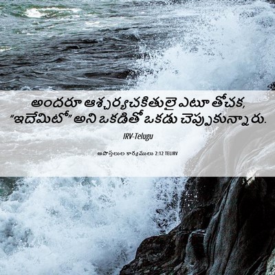 Picture 06 - అపొస్తలుల కార్యములు 2:12 TELIRV - అందరూ - Bible Verse Picture
