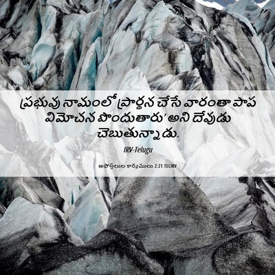 Picture 06 - అపొస్తలుల కార్యములు 2:21 TELIRV - ప్రభువు నామంలో - Bible Verse Picture