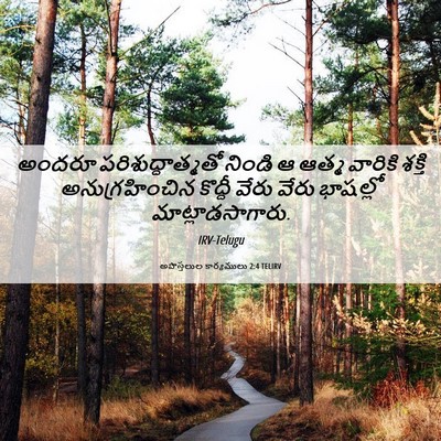 Picture 06 - అపొస్తలుల కార్యములు 2:4 TELIRV - అందరూ - Bible Verse Picture