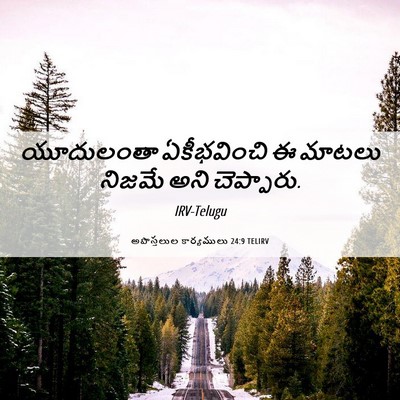 Picture 06 - అపొస్తలుల కార్యములు 24:9 TELIRV - యూదులంతా - Bible Verse Picture