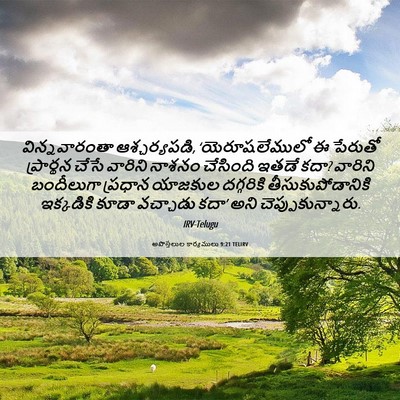 Picture 06 - అపొస్తలుల కార్యములు 9:21 TELIRV - విన్నవారంతా - Bible Verse Picture