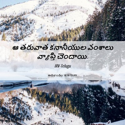 Picture 06 - ఆదికాండం 10:18 TELIRV - ఆ తరువాత కనానీయుల - Bible Verse Picture