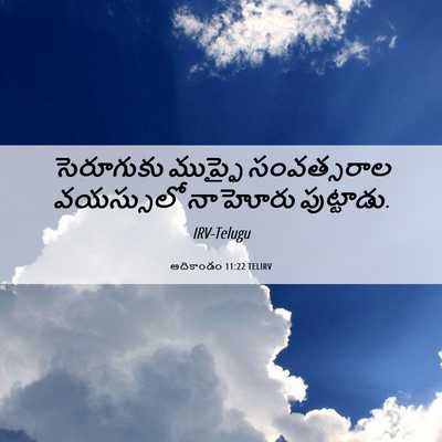 Picture 06 - ఆదికాండం 11:22 TELIRV - సెరూగుకు ముప్ఫై - Bible Verse Picture