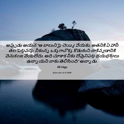 Picture 06 - ఆదికాండం 22:12 TELIRV - అప్పుడు ఆయన “ఆ - Bible Verse Picture