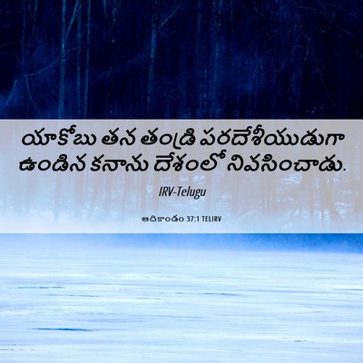 Picture 06 - ఆదికాండం 37:1 TELIRV - యాకోబు తన తండ్రి - Bible Verse Picture
