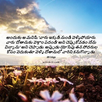 Picture 06 - ఆదికాండం 37:17 TELIRV - అందుకు ఆ మనిషి - Bible Verse Picture