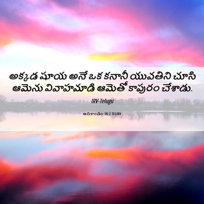Picture 06 - ఆదికాండం 38:2 TELIRV - అక్కడ షూయ అనే ఒక - Bible Verse Picture