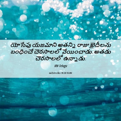Picture 06 - ఆదికాండం 39:20 TELIRV - యోసేపు యజమాని - Bible Verse Picture