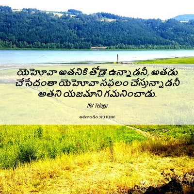 Picture 06 - ఆదికాండం 39:3 TELIRV - యెహోవా అతనికి - Bible Verse Picture