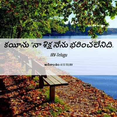 Picture 06 - ఆదికాండం 4:13 TELIRV - కయీను “నా శిక్ష - Bible Verse Picture