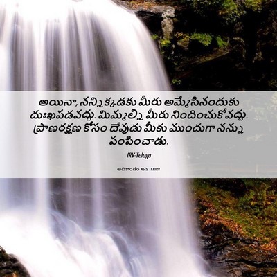 Picture 06 - ఆదికాండం 45:5 TELIRV - అయినా, - Bible Verse Picture