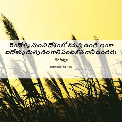 Picture 06 - ఆదికాండం 45:6 TELIRV - రెండేళ్ళ నుంచి - Bible Verse Picture