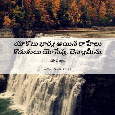Picture 06 - ఆదికాండం 46:19 TELIRV - యాకోబు భార్య అయిన - Bible Verse Picture