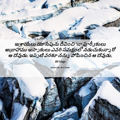 Picture 06 - ఆదికాండం 48:15 TELIRV - ఇశ్రాయేలు - Bible Verse Picture