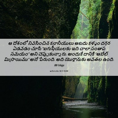 Picture 06 - ఆదికాండం 50:11 TELIRV - ఆ దేశంలో - Bible Verse Picture