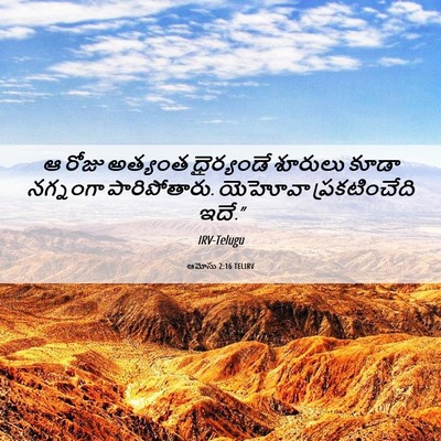 Picture 06 - ఆమోసు 2:16 TELIRV - ఆ రోజు అత్యంత - Bible Verse Picture