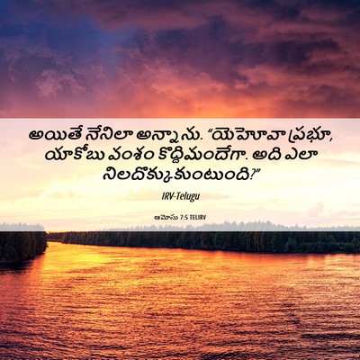 Picture 06 - ఆమోసు 7:5 TELIRV - అయితే నేనిలా - Bible Verse Picture