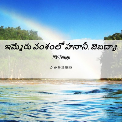 Picture 06 - ఎజ్రా 10:20 TELIRV - ఇమ్మేరు వంశంలో - Bible Verse Picture