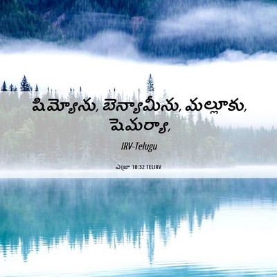 Picture 06 - ఎజ్రా 10:32 TELIRV - షిమ్యోను, - Bible Verse Picture