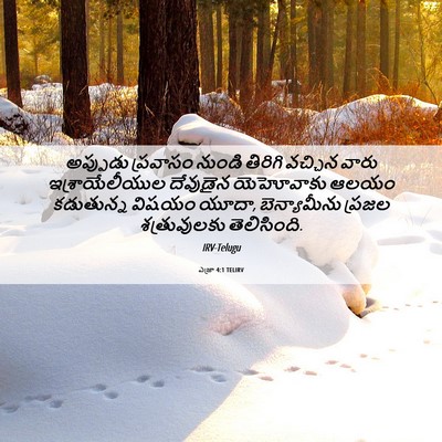 Picture 06 - ఎజ్రా 4:1 TELIRV - అప్పుడు ప్రవాసం - Bible Verse Picture