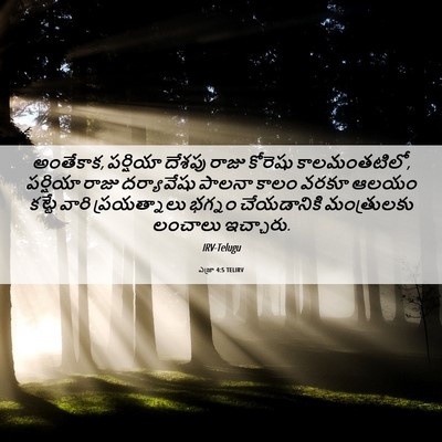 Picture 06 - ఎజ్రా 4:5 TELIRV - అంతేకాక, పర్షియా - Bible Verse Picture