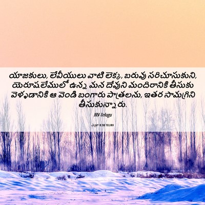 Picture 06 - ఎజ్రా 8:30 TELIRV - యాజకులు, లేవీయులు - Bible Verse Picture